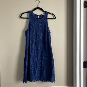 Navy lace dress size medium